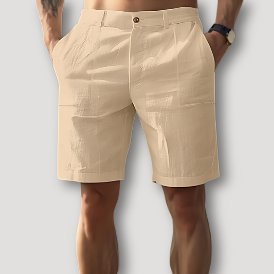 Summer Beachwear Linen Shorts Men