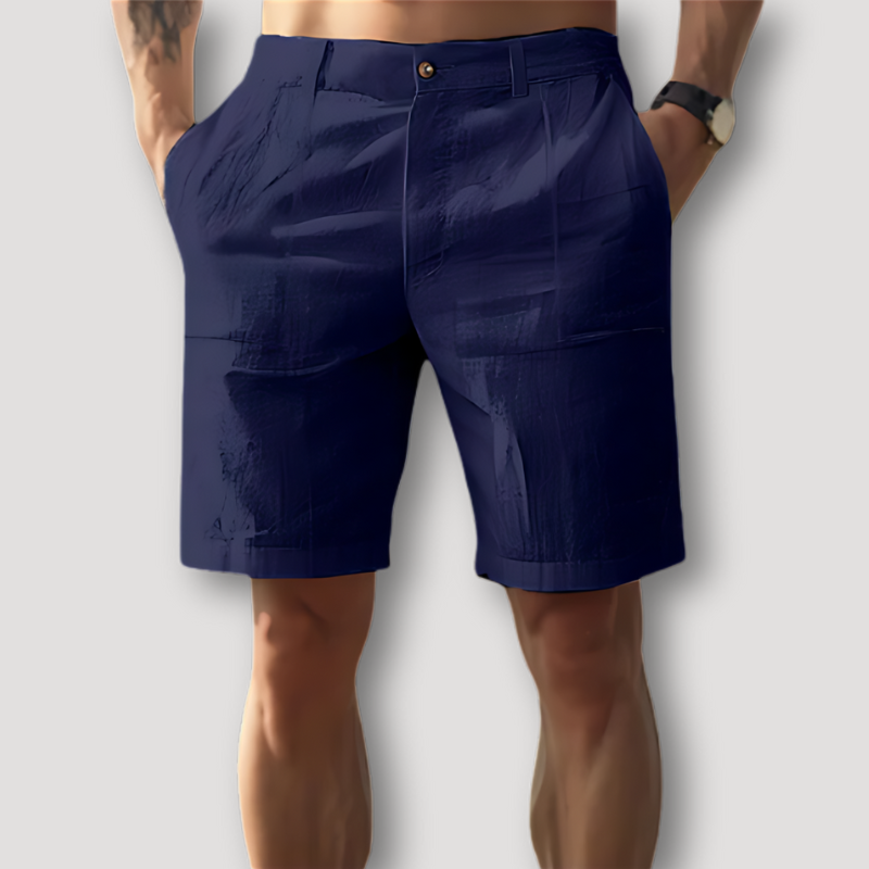 Summer Beachwear Linen Shorts Men