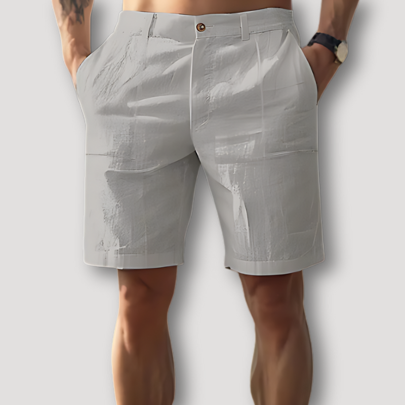 Summer Beachwear Linen Shorts Men