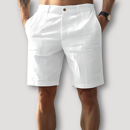 Summer Beachwear Linen Shorts Men