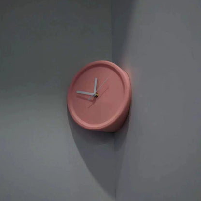 Silent Nordic Analog Corner Wall Clock - Unique Design - Eco Friendly