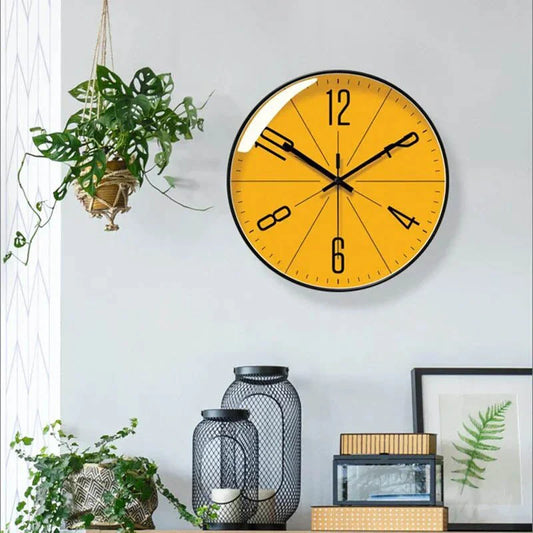 Simple Nordic Model Wall Clock - Enhance Space - Minimalistic Numbering