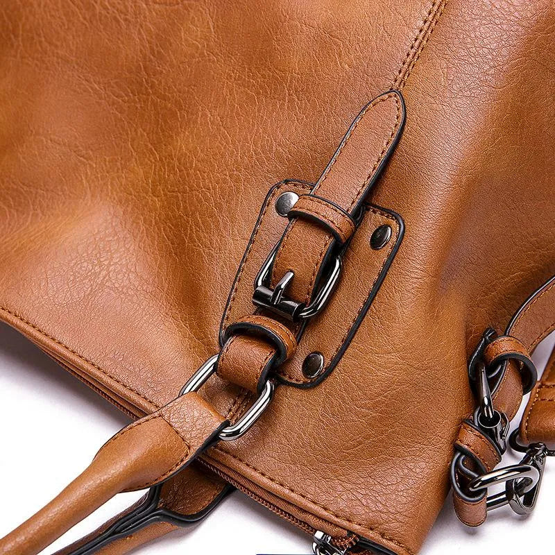 Simple Single Leather Shoulder Bag - Swiss Craftsmanship