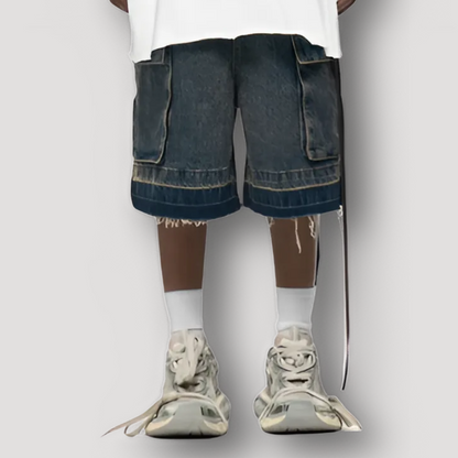 Drawstring Skaters Cargo Shorts on Men