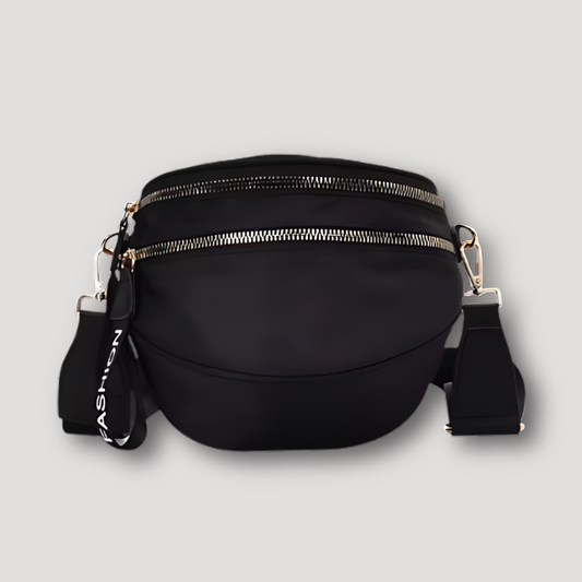 Wide Strap Bucket Shape Nylon Cross body Chest Bags