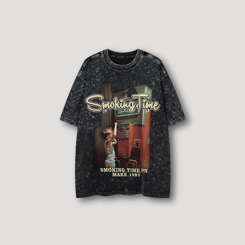 Smoking Time VPN Make 1987 Oversized Graphic Tee