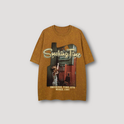 Smoking Time VPN Make 1987 Oversized Graphic Tee