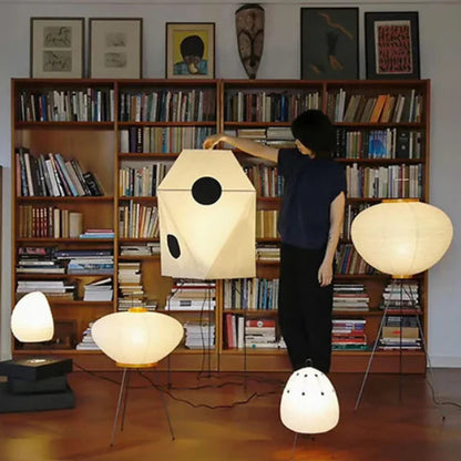 Sphere Lantern Floor Lamp - Stainless - Night Lamp