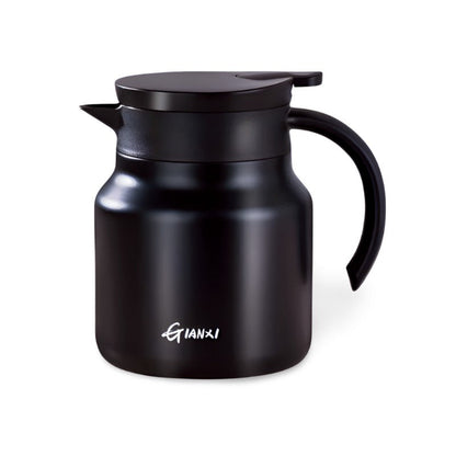 Stewed Tea Pot Insulated - Built in Infuser - 800ml Capacity - Ceramic & Stainless Steel - Modern Tea Pot