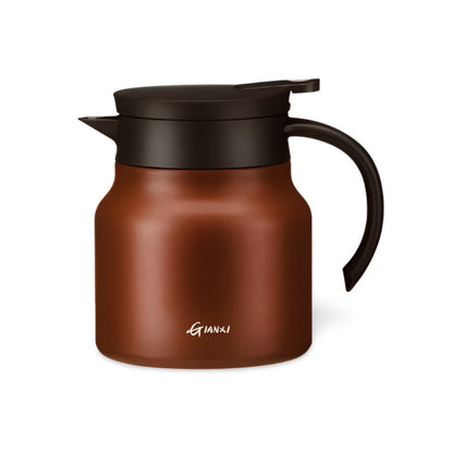 Stewed Tea Pot Insulated - Built in Infuser - 800ml Capacity - Ceramic & Stainless Steel - Modern Tea Pot