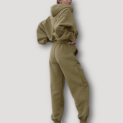 Oversized Hooded Sweatshirt Jogger Sweatpants Tracksuit Set