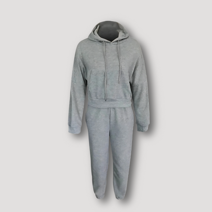 Oversized Hooded Sweatshirt Jogger Sweatpants Tracksuit Set