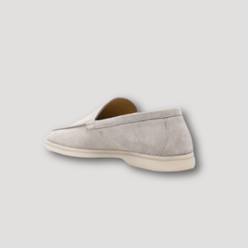 Casual Suede Gray Penny Loafers