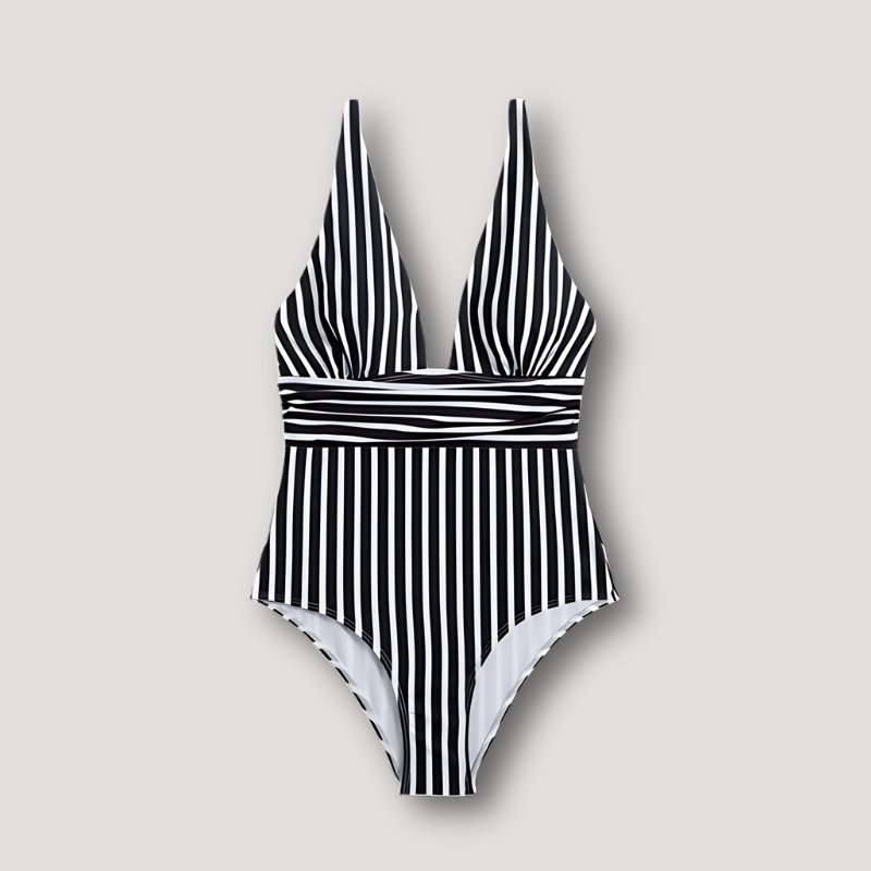 Striped Swimsuit One Piece Swimwear Australia