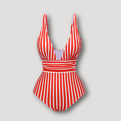 Striped Swimsuit One Piece Swimwear Australia