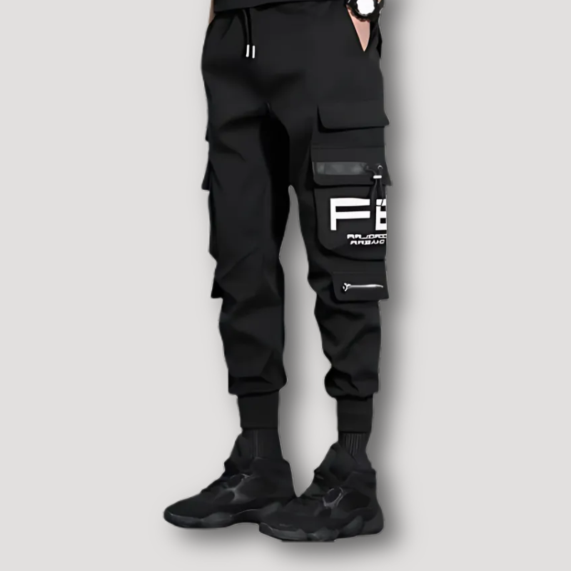 High Street Techwear Style Jogger Cargo Tracksuit Pants