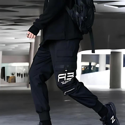 High Street Techwear Style Jogger Cargo Tracksuit Pants