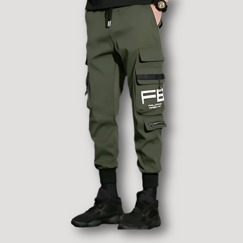 High Street Techwear Style Jogger Cargo Tracksuit Pants