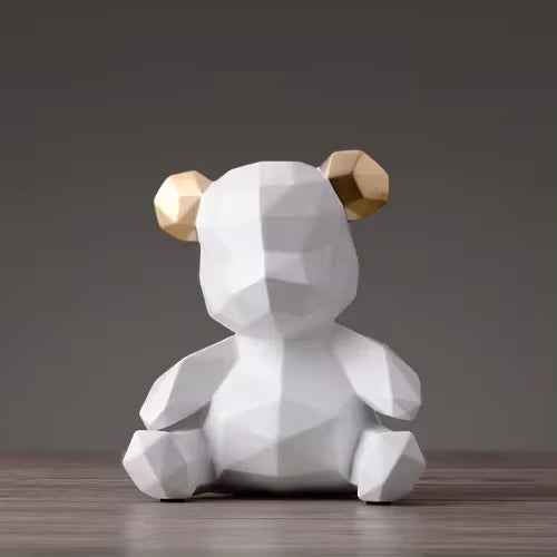 Teddy Bear Style Figurine - Striking Color - Versatile Display