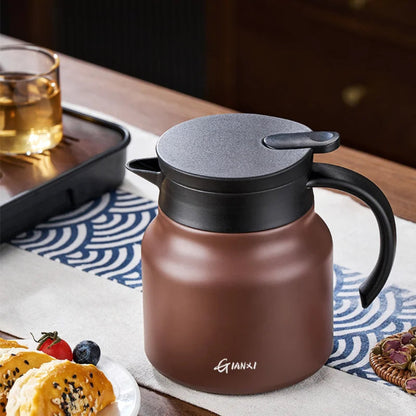 Thermal Insulated Tea Pot - Built In Infuser - 800ml Capacity - Stainless Steel