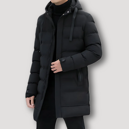 Warm Insulated Hooded Puffer Coat for Men