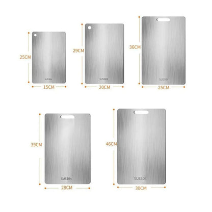 Titanix - Anti-Mould Cutting Board – 316 Stainless Steel - Double-Sided