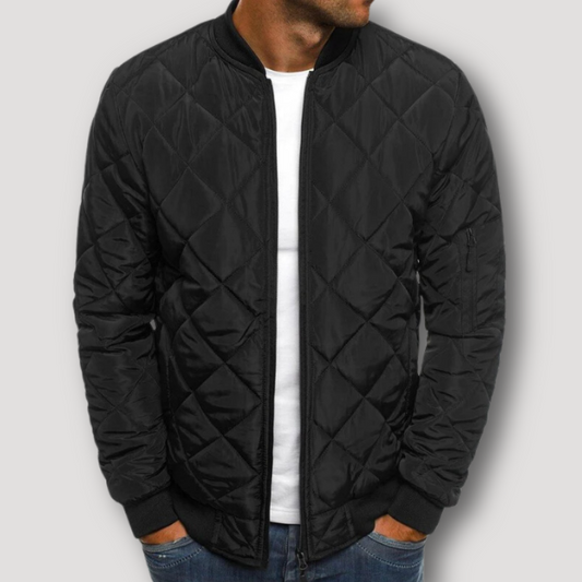 Quilted Bomber Jacket for Men