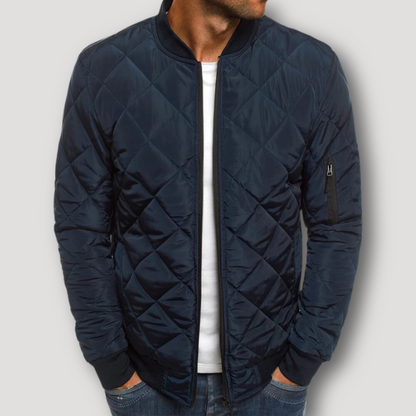 Quilted Bomber Jacket for Men