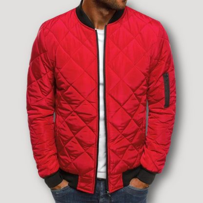 Quilted Bomber Jacket for Men