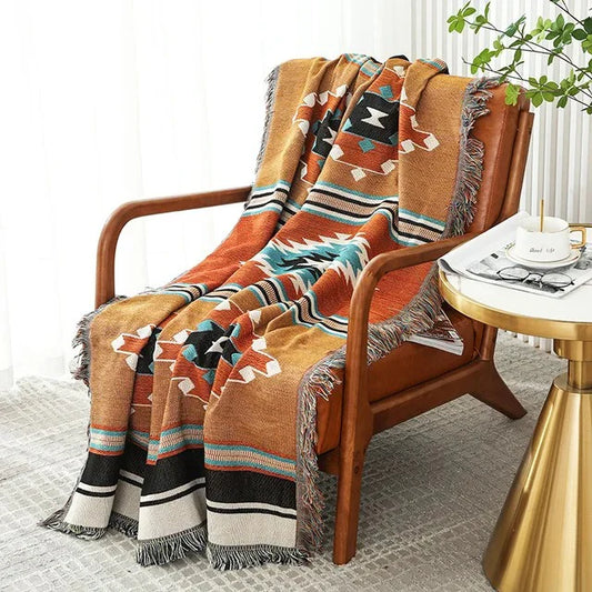 Throw Style Sofa Blanket - Long Lasting Durability - Cotton Breathability