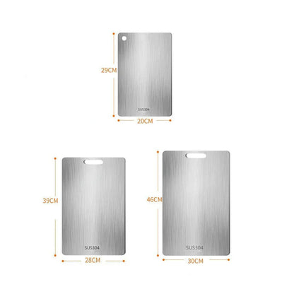 Titanium Cutting Board - Antibacterial - Non Toxic - Odor Resistant