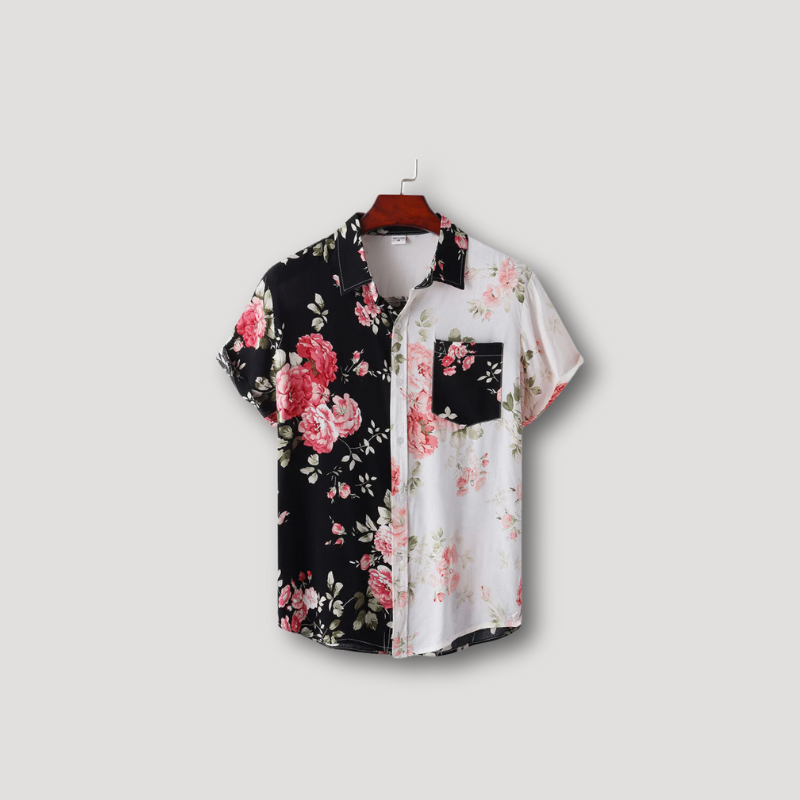 Button Up Floral Shirt Summer Set