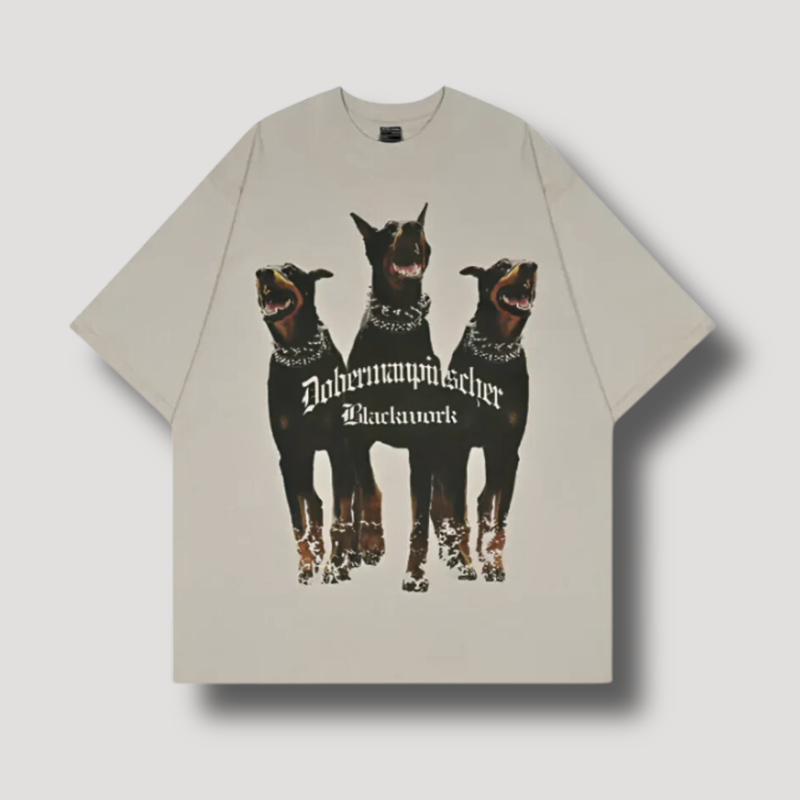 Doberman Pinscher Graphic T Shirts Plus Size