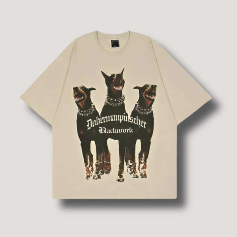 Doberman Pinscher Graphic T Shirts Plus Size