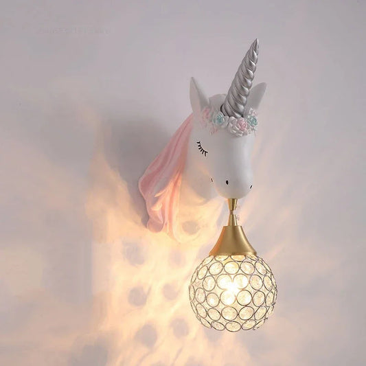 Unicorn Style Wall Lamp - Metal Material - Cartoon Character