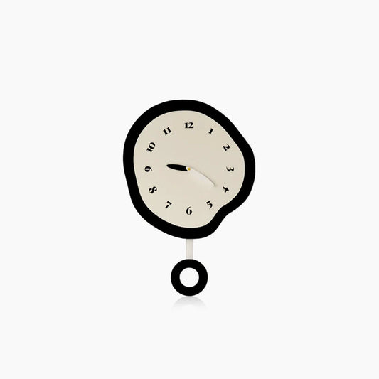 Unique Abstract Wall Clock - Sculpted - Silent Quartz