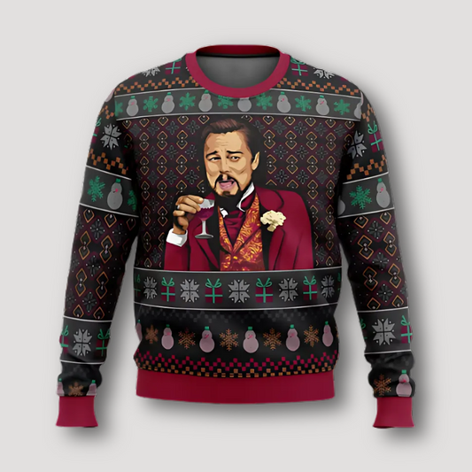 Leonardo DiCaprio Meme Funny Christmas Sweater