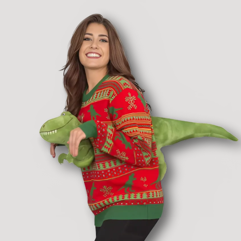 3D Plush Design Ugly Christmas Sweater