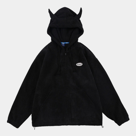 'Horns' Zip up hoodie - Santo 