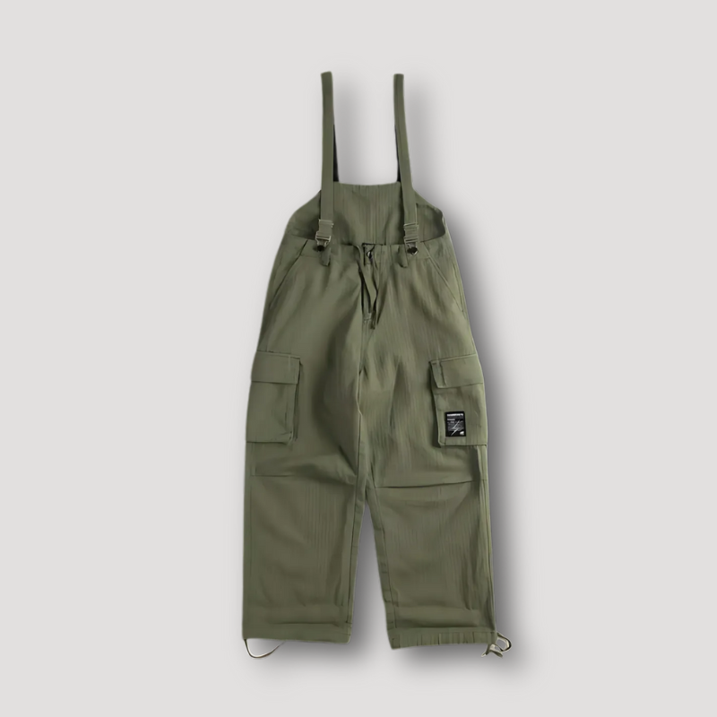 Oversized Cargo Suspender Overalls Jumpsuit men