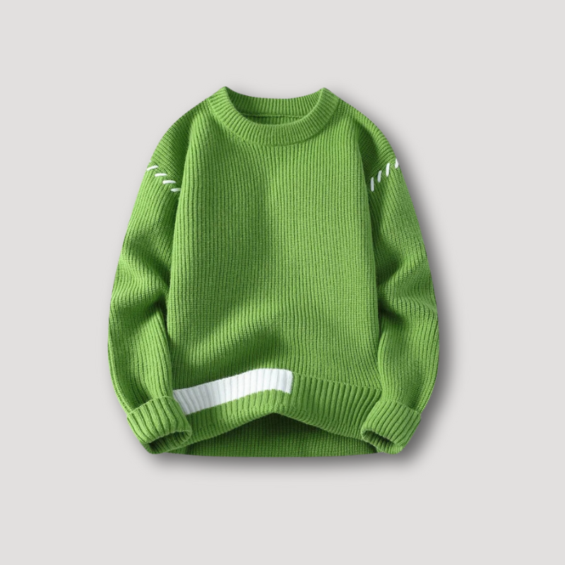 Ribbed Knit Color Blocked Sweatshirts on Sale for Men