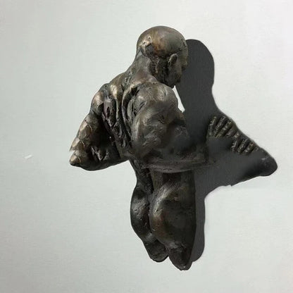 Wall Decoration Man Abstract - Easy Installation- Versatile Placement