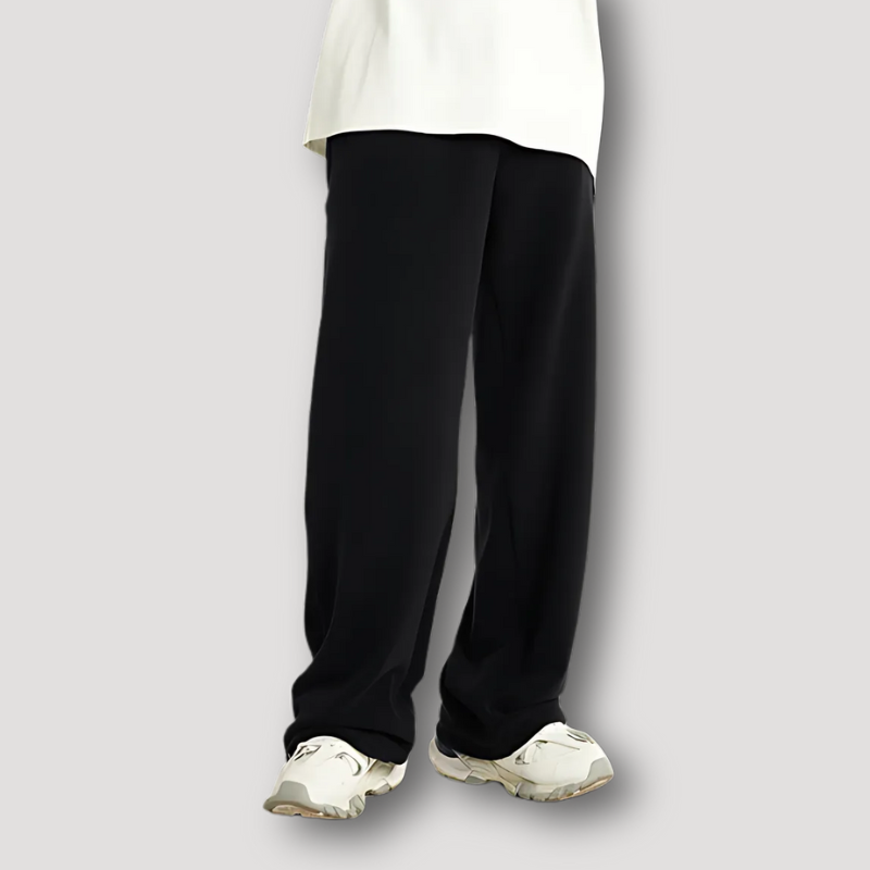 Straight Leg Fleece Pants for Men