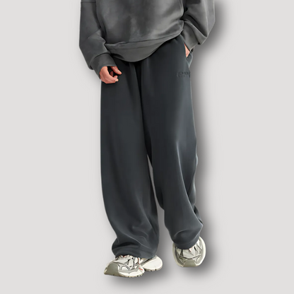 Straight Leg Fleece Pants for Men