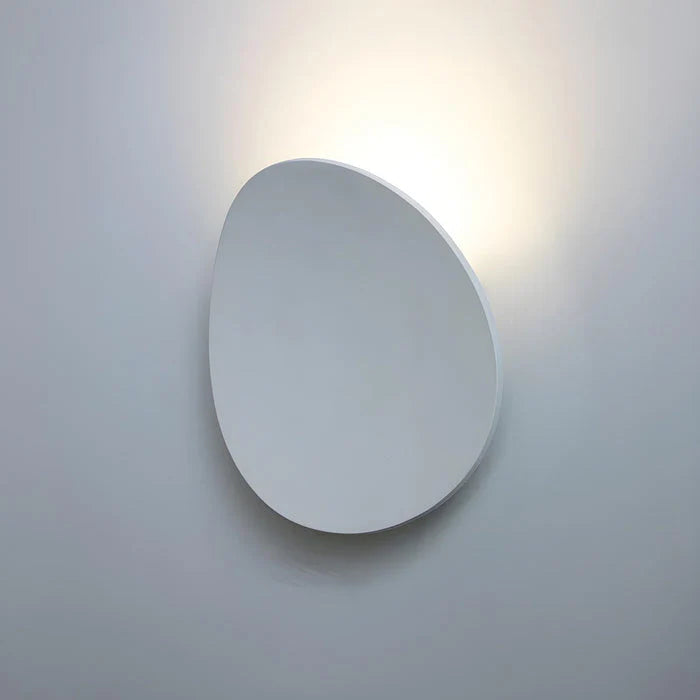 White-Curved Round Style Wall Light - Integrated Led - Authentic Design
