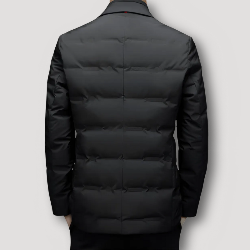 Sleek Quilted Down Blazer Jacket for Man