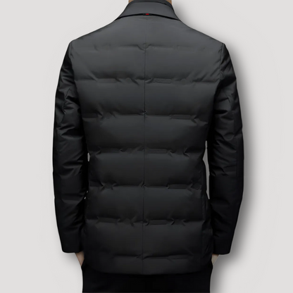 Sleek Quilted Down Blazer Jacket for Man