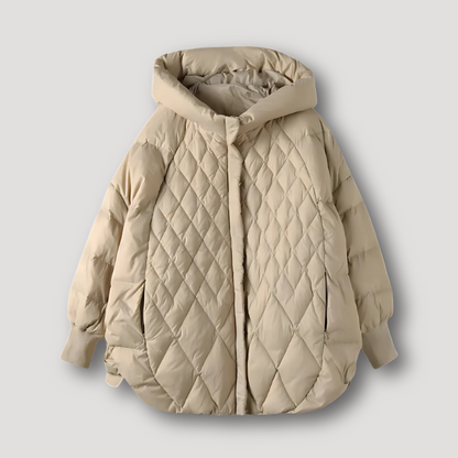 Quilted Hooded Puffer Jacket Women Winter Outerwear