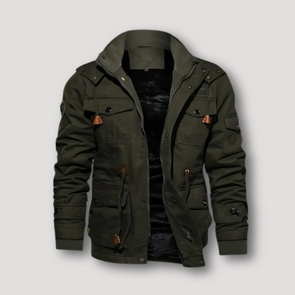 Rugged Drawstring Waist Utility Jacket for Men Australia