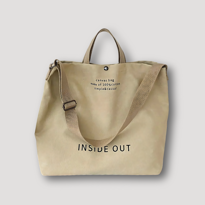 INSIDE OUT Cross Body Bags Canvas Handbag Tote Bag